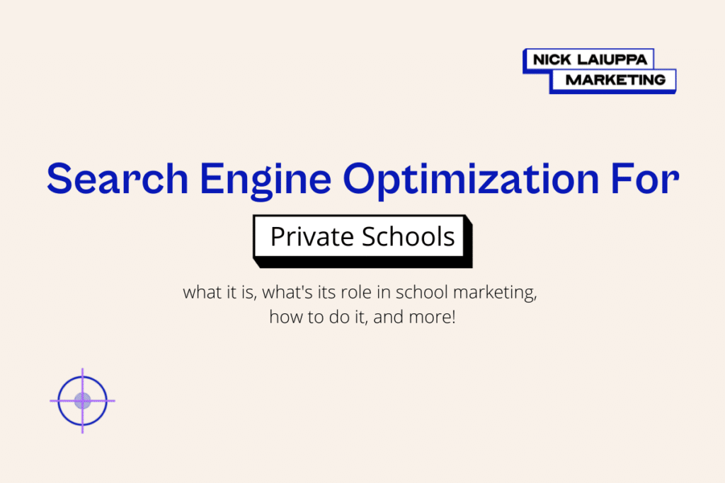 search engine optimization for schools