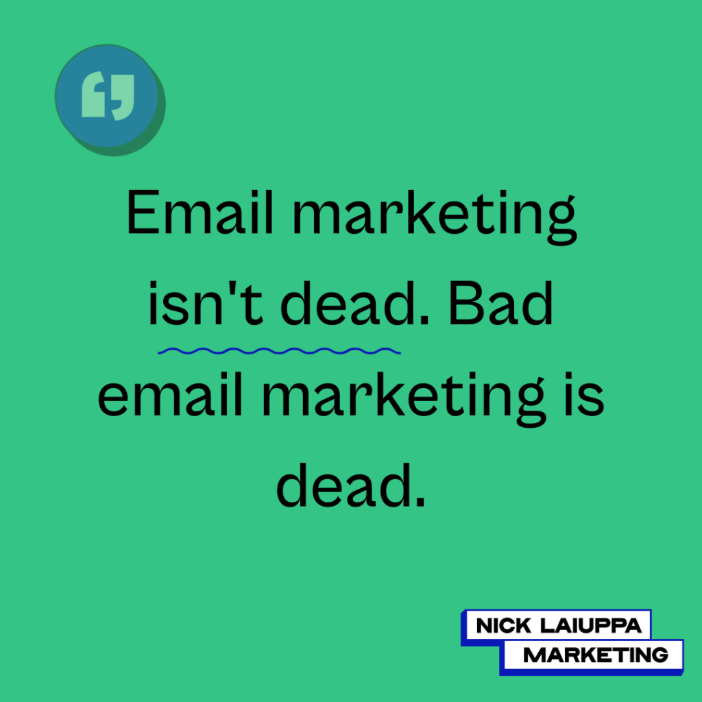 email marketing for schools - nick laiuppa marketing