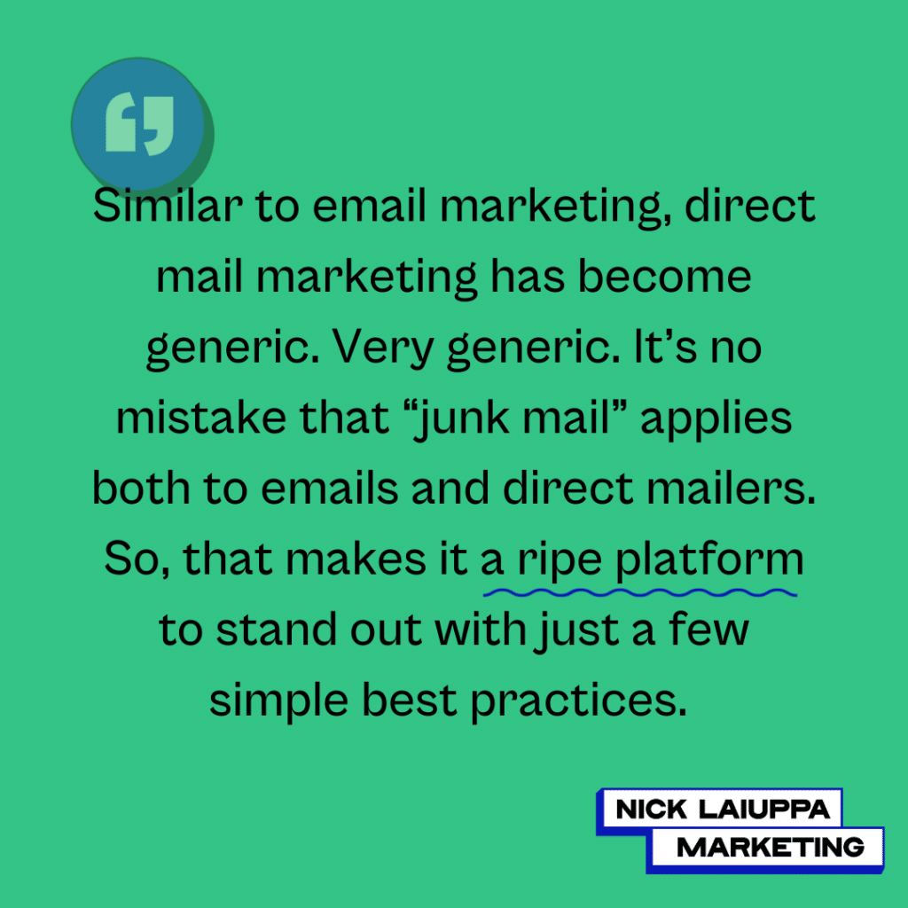 direct mail marketing for schools - nick laiuppa marketing