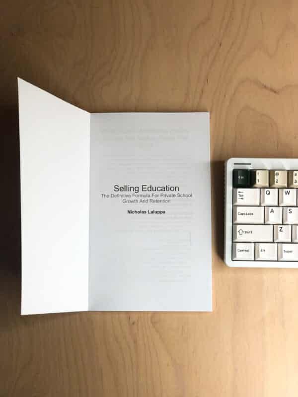selling education private school marketing book product image